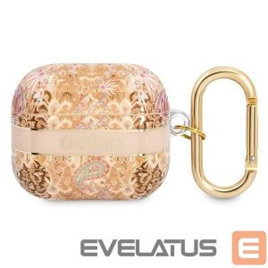 Чехол на заднюю панель Guess  Guess GUA3HHFLD AirPods 3 cover gold/gold Paisley Strap Collection