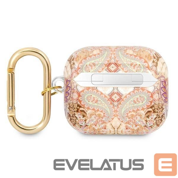 Чехол на заднюю панель Guess Guess GUA3HHFLD AirPods 3 cover gold/gold Paisley Strap Collection