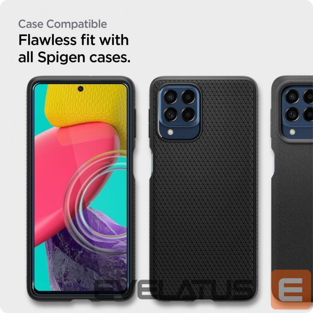 Защитное стекло Spigen Spigen ALM Glass FC Tempered Glass for Samsung Galaxy M53 5G - Black
