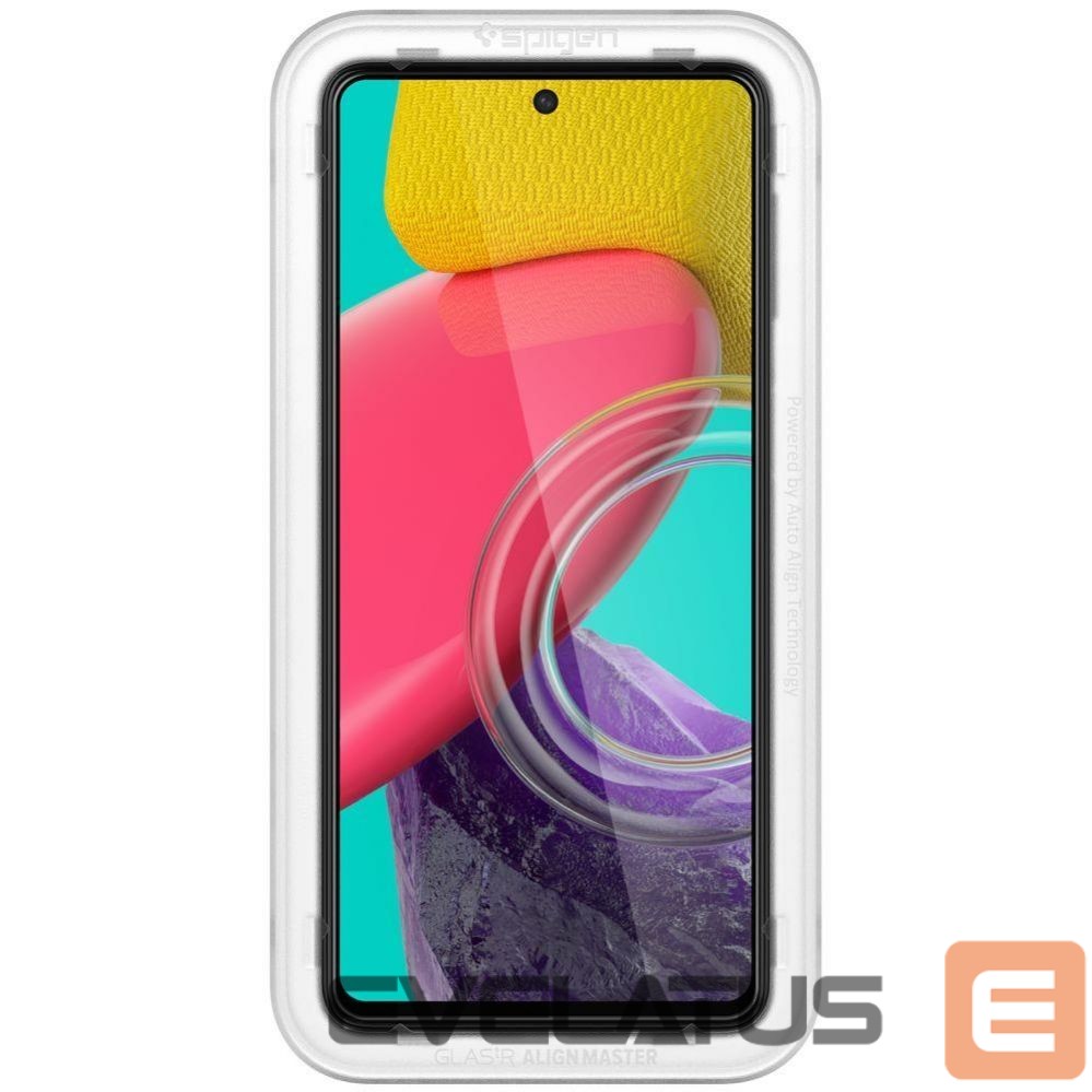 Защитное стекло Spigen Spigen ALM Glass FC Tempered Glass for Samsung Galaxy M53 5G - Black
