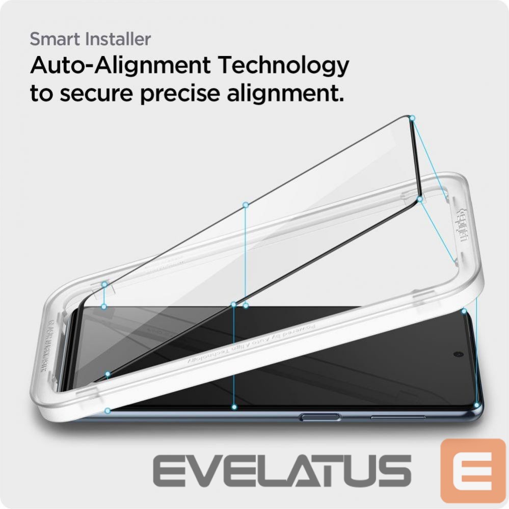 Защитное стекло Spigen Spigen ALM Glass FC Tempered Glass for Samsung Galaxy M53 5G - Black