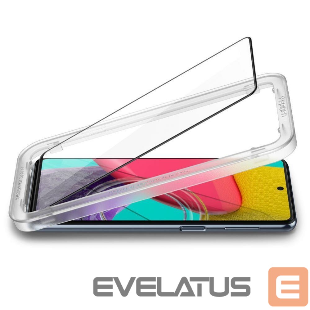 Защитное стекло Spigen Spigen ALM Glass FC Tempered Glass for Samsung Galaxy M53 5G - Black