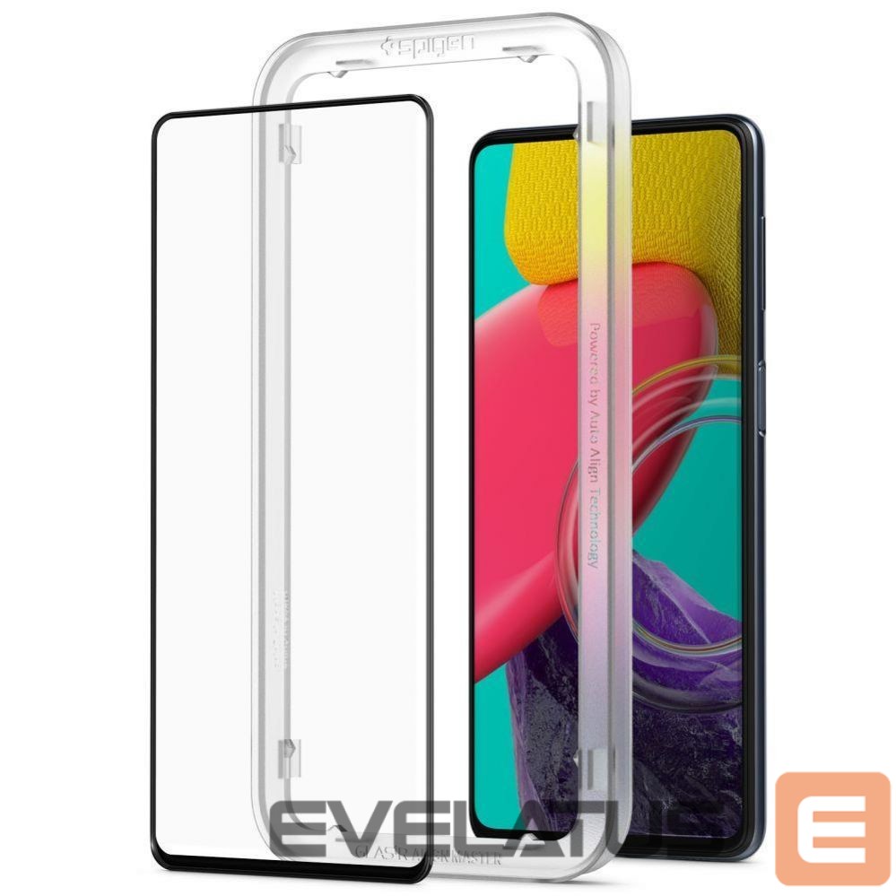 Защитное стекло Spigen Spigen ALM Glass FC Tempered Glass for Samsung Galaxy M53 5G - Black