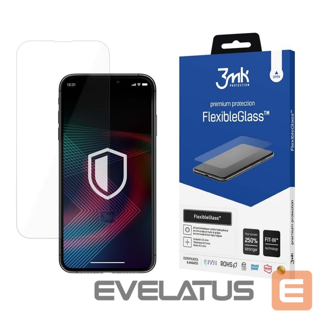 Защитное стекло 3MK Tempered glass for iPhone 14 Pro Max / 14 Plus hybrid flexi 7H from the 3mk FlexibleGlass series