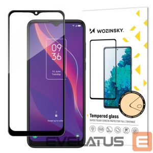 Чехол на заднюю панель Wozinsky  Wozinsky super tough Full Glue tempered glass full screen with frame Case Friendly TCL 306 black 
