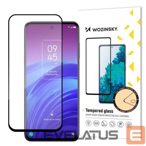 Чехол на заднюю панель Wozinsky  Wozinsky super tough Full Glue Full Glue Full Screen Tempered Glass with Case Friendly TCL 20L Black Frame 