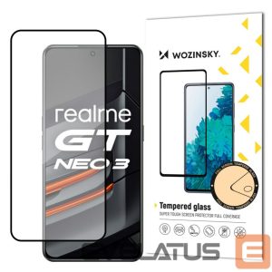 Чехол на заднюю панель Wozinsky  Wozinsky Super Tough Full Glue Tempered Glass Full Screen With Frame Case Friendly Realme GT Neo 3 Black 