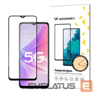 Чехол на заднюю панель Wozinsky  Wozinsky Super Durable Full Glue Tempered Glass Full Screen With Frame Case Friendly Realme Narzo 50 Black 