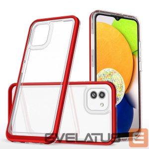 Чехол на заднюю панель Hurtel  Red || Transparent 