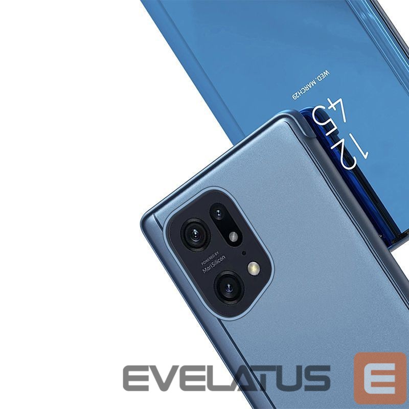 Чехол на заднюю панель Hurtel Clear View Case cover for Oppo Find X5 Pro cover with a flap black