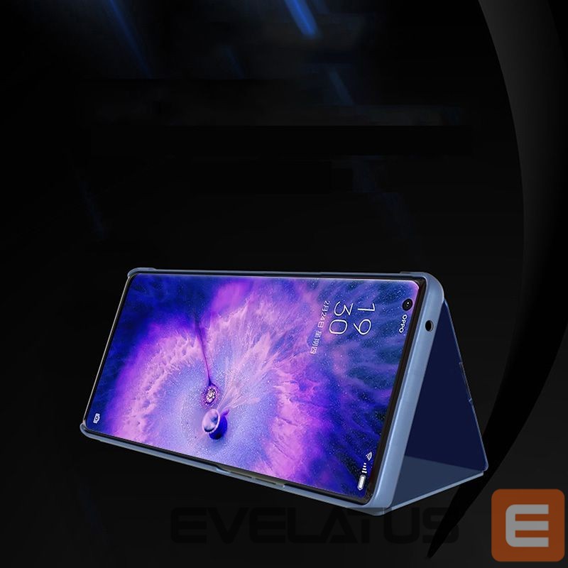 Чехол на заднюю панель Hurtel Clear View Case cover for Oppo Find X5 Pro cover with a flap black