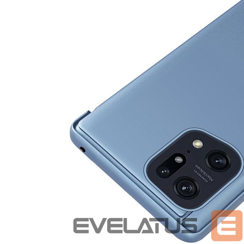 Чехол на заднюю панель Hurtel Clear View Case cover for Oppo Find X5 Pro cover with a flap black