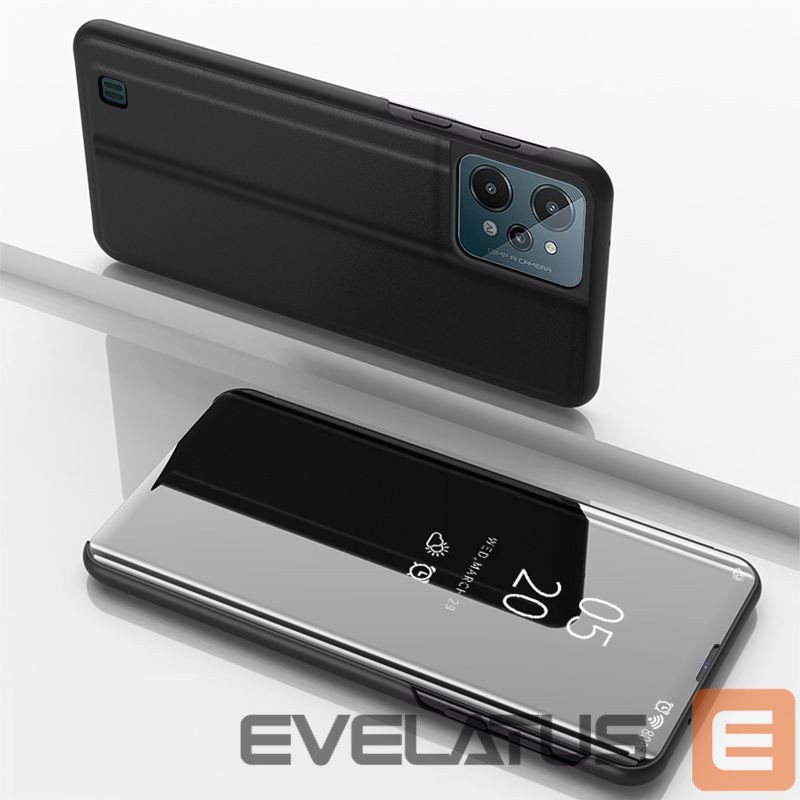 Чехол на заднюю панель Hurtel Clear View Case cover for Realme C31 flip cover black