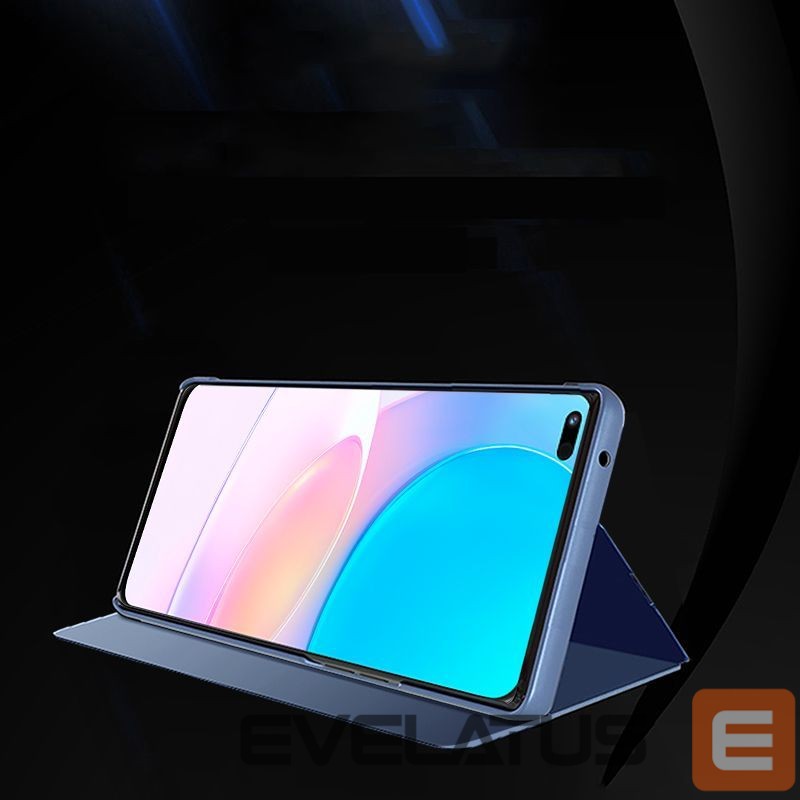 Чехол на заднюю панель Hurtel Clear View Case cover for Huawei nova 8i cover with a flap black