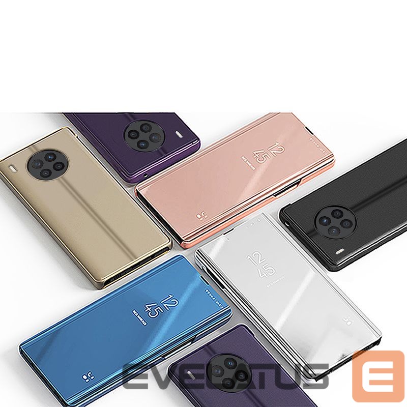 Чехол на заднюю панель Hurtel Clear View Case cover for Huawei nova 8i cover with a flap black