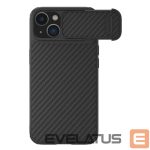 Чехол на заднюю панель Nillkin  Nillkin Synthetic Fiber S Case iPhone 14 case with camera cover, black