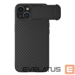 Чехол на заднюю панель Nillkin  Nillkin Synthetic Fiber S Case iPhone 14 Plus case with camera cover, black