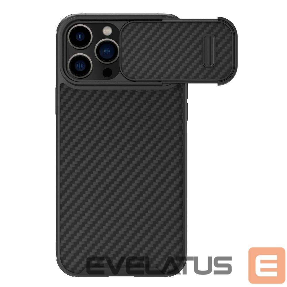 Чехол на заднюю панель Nillkin Nillkin Synthetic Fiber S Case iPhone 14 Pro Max case with camera cover, black
