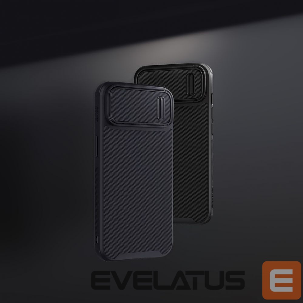 Чехол на заднюю панель Nillkin Nillkin Synthetic Fiber S Case iPhone 14 Pro Max case with camera cover, black