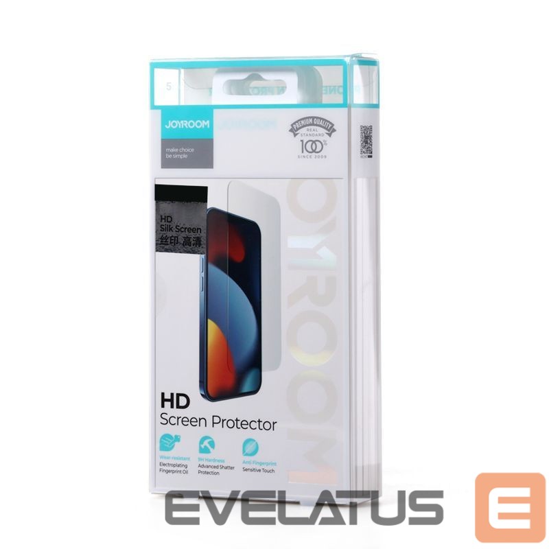 Чехол на заднюю панель Joyroom Joyroom Knight 2,5D FS TG 5x glass iPhone 14 Plus full screen (JR-DH07)