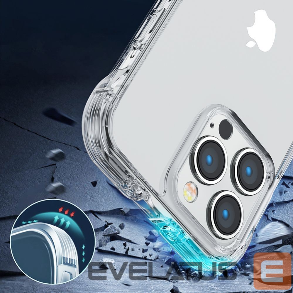Чехол на заднюю панель Joyroom Joyroom Defender Series Case Cover for iPhone 14 Plus Armored Hook Cover Stand Clear (JR-14H3)