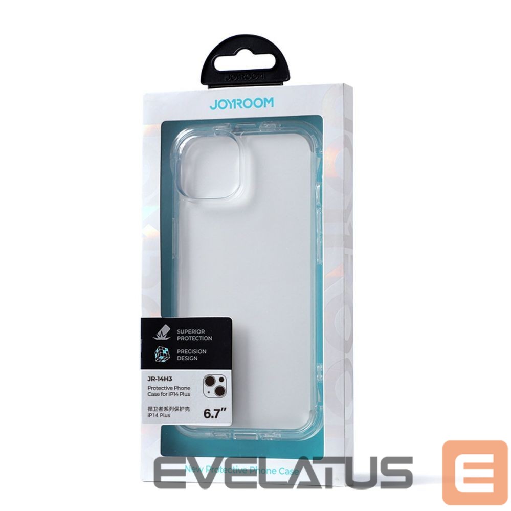 Чехол на заднюю панель Joyroom Joyroom Defender Series Case Cover for iPhone 14 Plus Armored Hook Cover Stand Clear (JR-14H3)