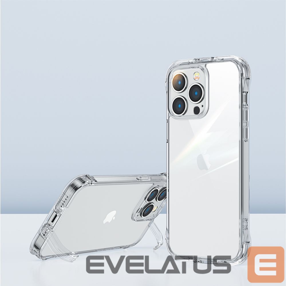Чехол на заднюю панель Joyroom Joyroom Defender Series Case Cover for iPhone 14 Plus Armored Hook Cover Stand Clear (JR-14H3)