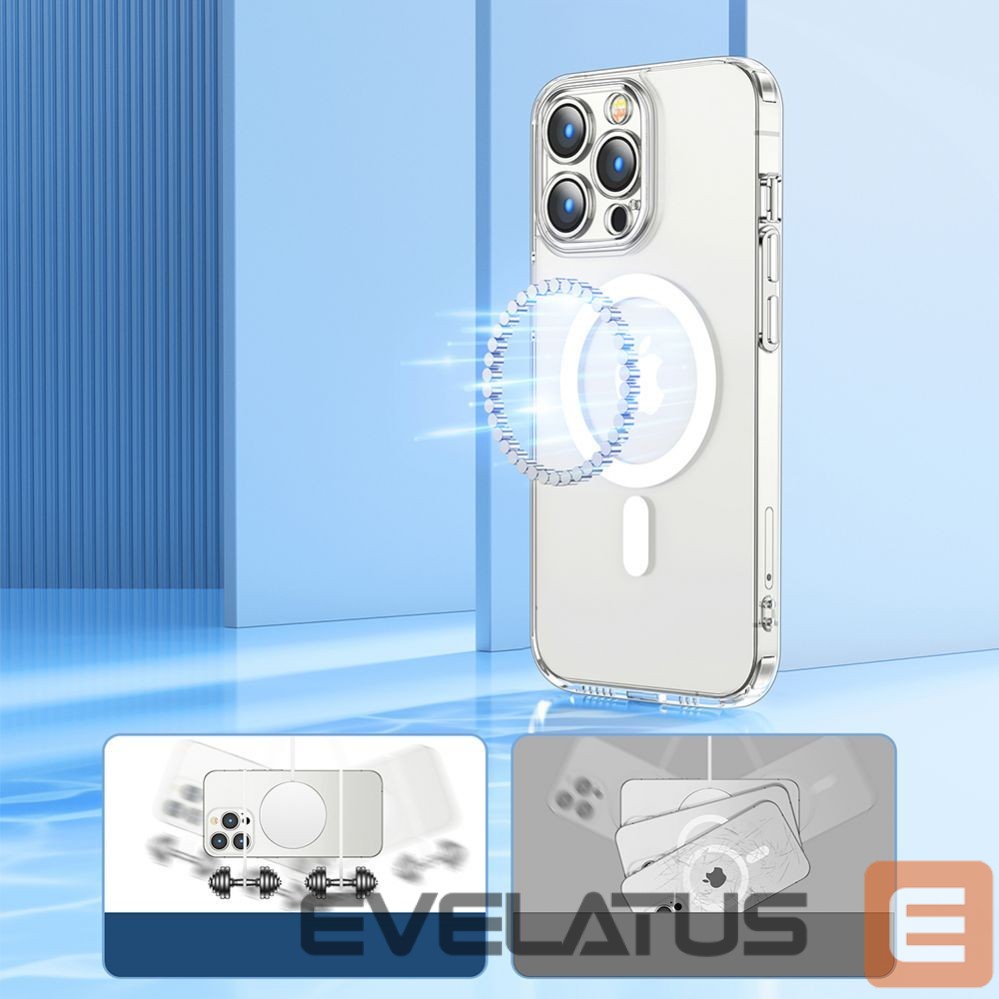 Чехол на заднюю панель Joyroom Joyroom 14D Magnetic Case Magnetic Case for iPhone 14 Plus Compatible with MagSafe transparent (JR-14D7)