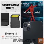 Чехол на заднюю панель Spigen  Spigen Rugged Armor Mag Case with MagSafe for iPhone 14 - Matte Black 