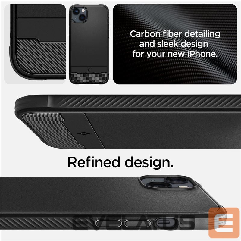 Чехол на заднюю панель Spigen Spigen Rugged Armor Mag Case with MagSafe for iPhone 14 - Matte Black