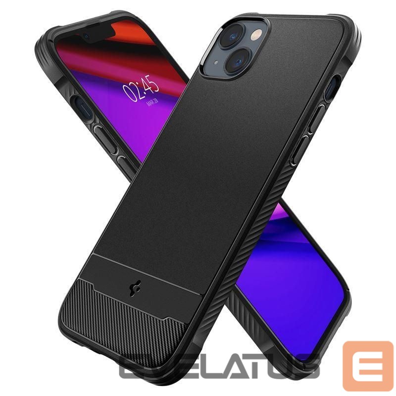 Чехол на заднюю панель Spigen Spigen Rugged Armor Mag Case with MagSafe for iPhone 14 - Matte Black