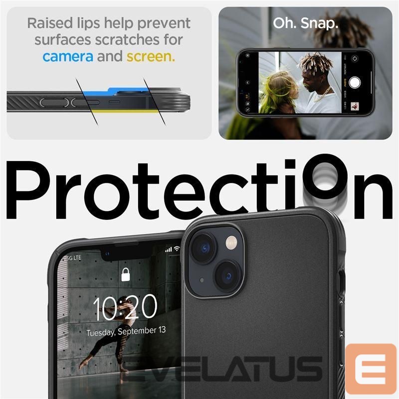 Чехол на заднюю панель Spigen Spigen Rugged Armor Mag Case with MagSafe for iPhone 14 - Matte Black