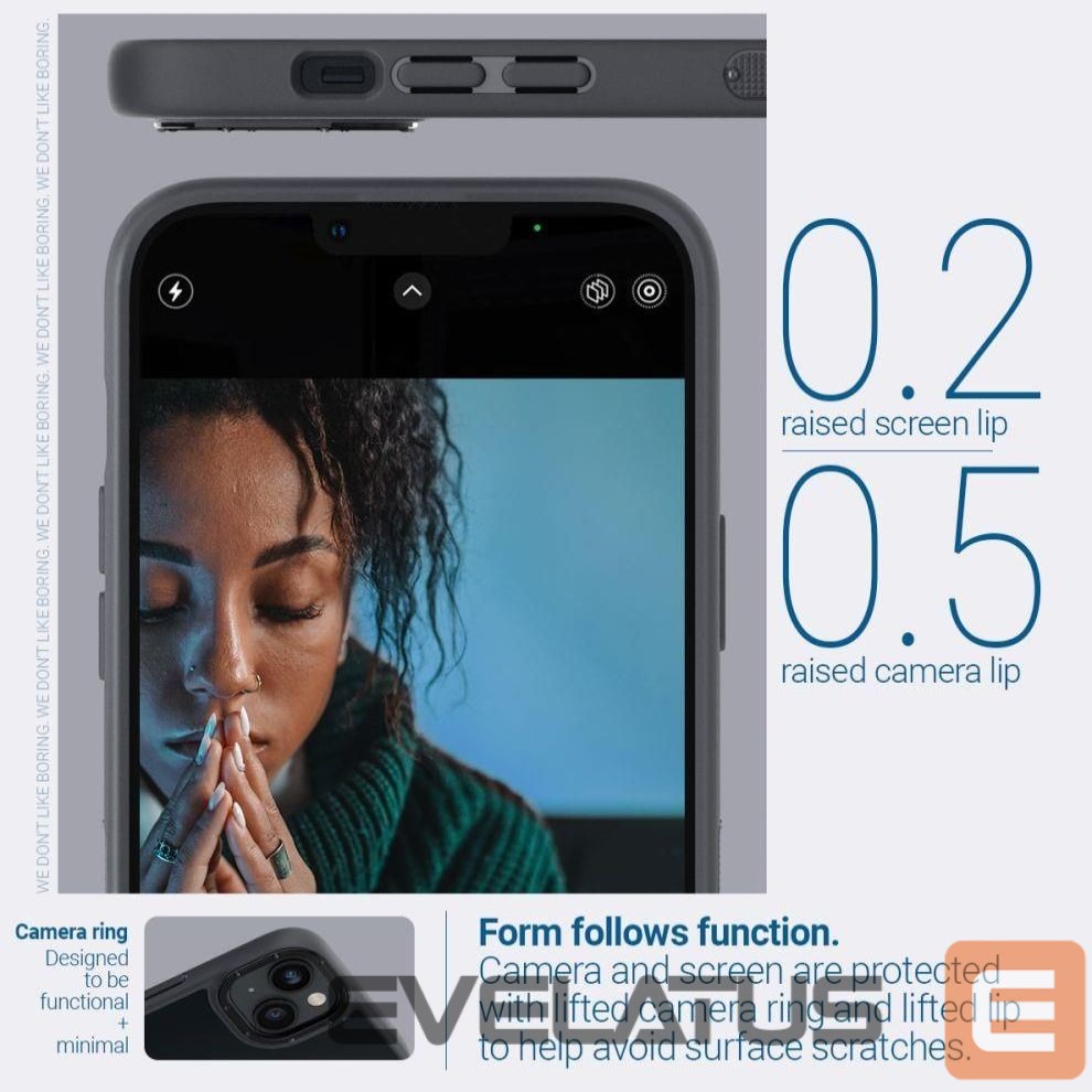 Чехол на заднюю панель Spigen Caseology Skyfall iPhone 14 Plus Case - Matte Black