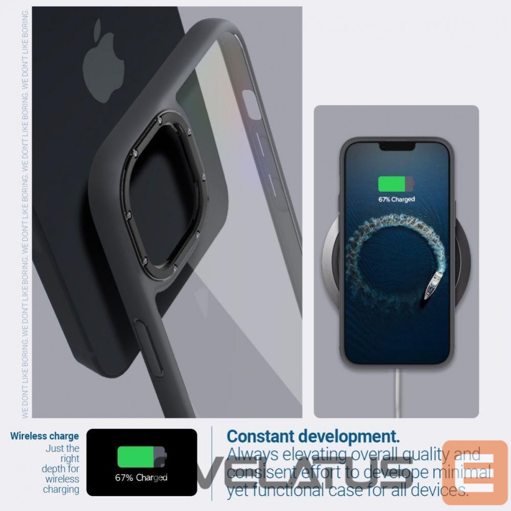 Чехол на заднюю панель Spigen Caseology Skyfall iPhone 14 Plus Case - Matte Black