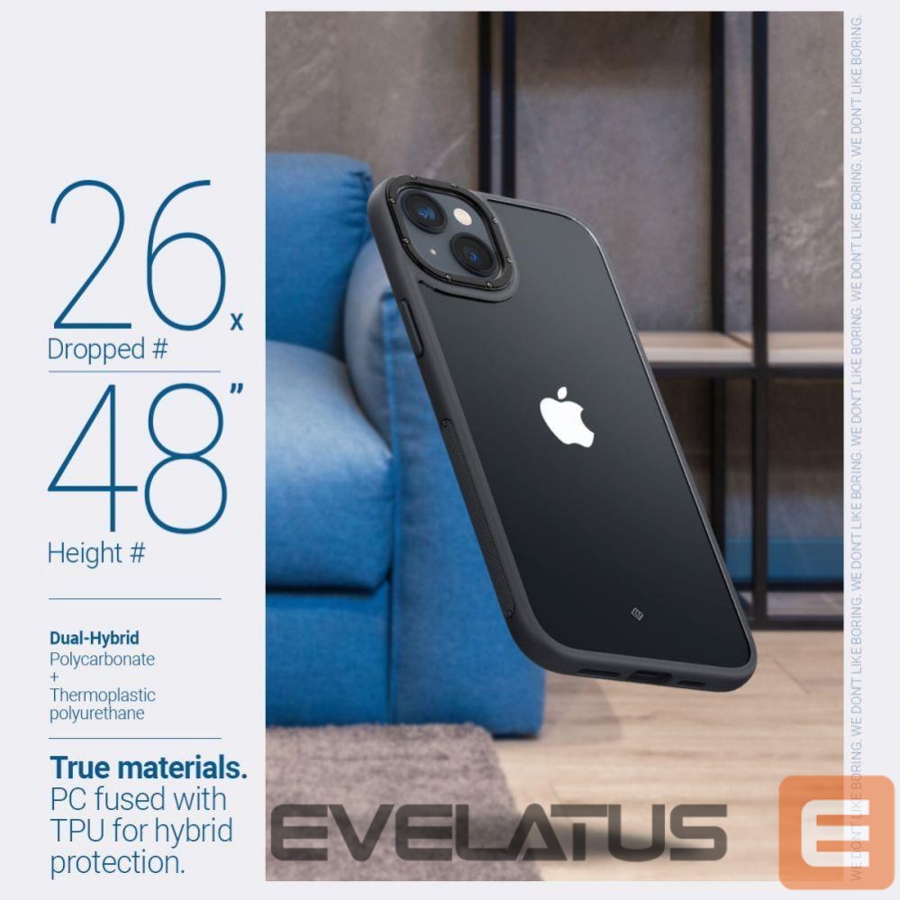 Чехол на заднюю панель Spigen Caseology Skyfall iPhone 14 Plus Case - Matte Black