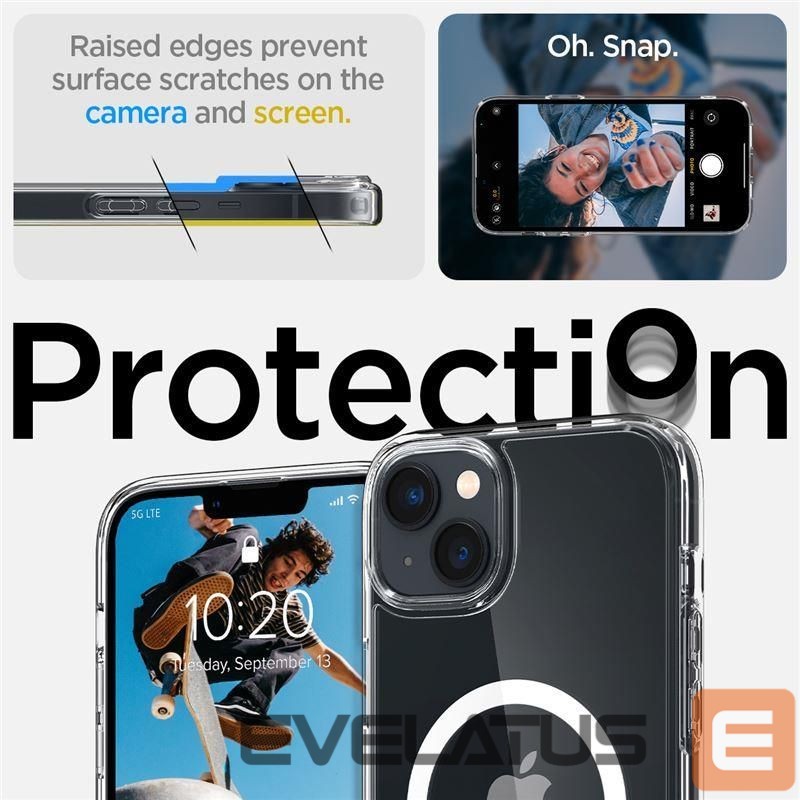 Чехол на заднюю панель Spigen Transparent || White