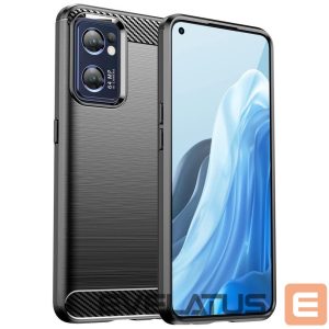 Чехол на заднюю панель Hurtel  Carbon Case for Realme Narzo 50 5G flexible silicone carbon cover black 