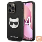 Чехол на заднюю панель Karl Lagerfeld  Karl Lagerfeld KLHCP14XSAPCHK iPhone 14 Pro Max 6,7" hardcase czarny/black Saffiano Choupette Head Patch 