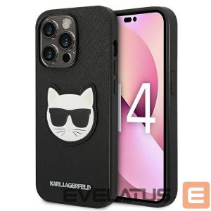 Чехол на заднюю панель Karl Lagerfeld  Karl Lagerfeld KLHCP14XSAPCHK iPhone 14 Pro Max 6,7" hardcase czarny/black Saffiano Choupette Head Patch 