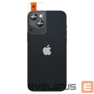 Защитное стекло Spigen  Spigen Glas.tR EZ Fit Optik Camera Protector for iPhone 14 / Plus / 15 / Plus - Black 2 pcs. 