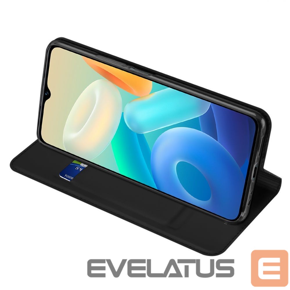 Чехол на заднюю панель Dux Ducis Dux Ducis Skin Pro case Vivo Y16 / Y02s wallet holster cover with flap black