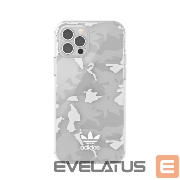 Чехол на заднюю панель Adidas Adidas OR SnapCase Camo iPhone 12/12 Pro transparent/white 43705