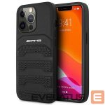 Чехол на заднюю панель Mercedes-Benz  AMG AMHCP14XGSEBK iPhone 14 Pro Max 6,7 "black / black hardcase Leather Debossed Lines 