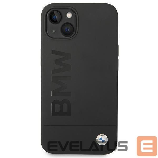 Чехол на заднюю панель BMW Case BMW BMHMP14MSLBLBK iPhone 14 Plus 6.7 "black / black hardcase Silicone Signature Logo Magsafe