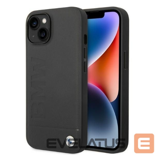 Чехол на заднюю панель BMW Case BMW BMHMP14MSLLBK iPhone 14 Plus 6.7 "black / black hardcase Signature Logo Imprint Magsafe