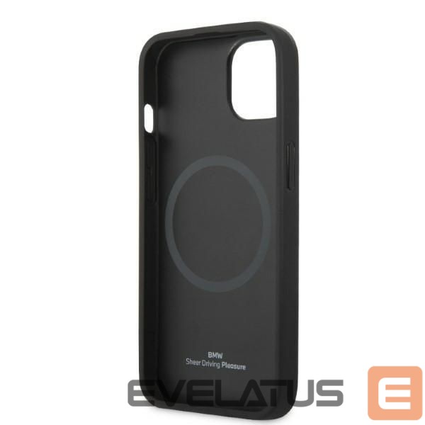 Чехол на заднюю панель BMW Case BMW BMHMP14MSLLBK iPhone 14 Plus 6.7 "black / black hardcase Signature Logo Imprint Magsafe
