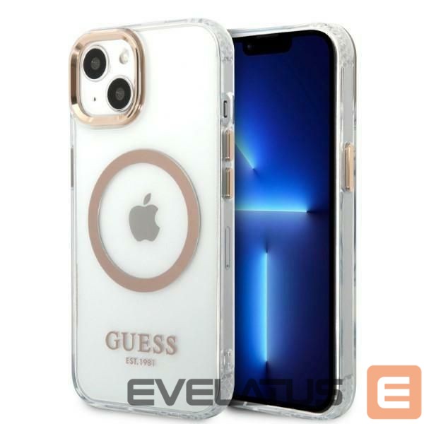 Чехол на заднюю панель Guess Gold || Transparent
