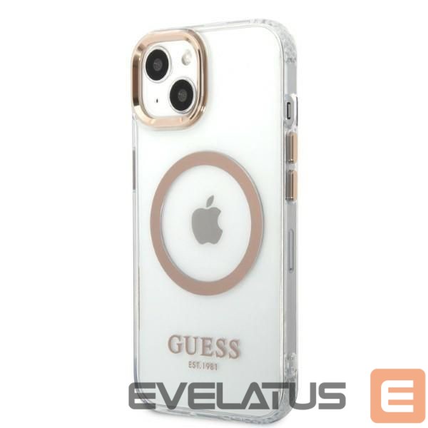 Чехол на заднюю панель Guess Gold || Transparent