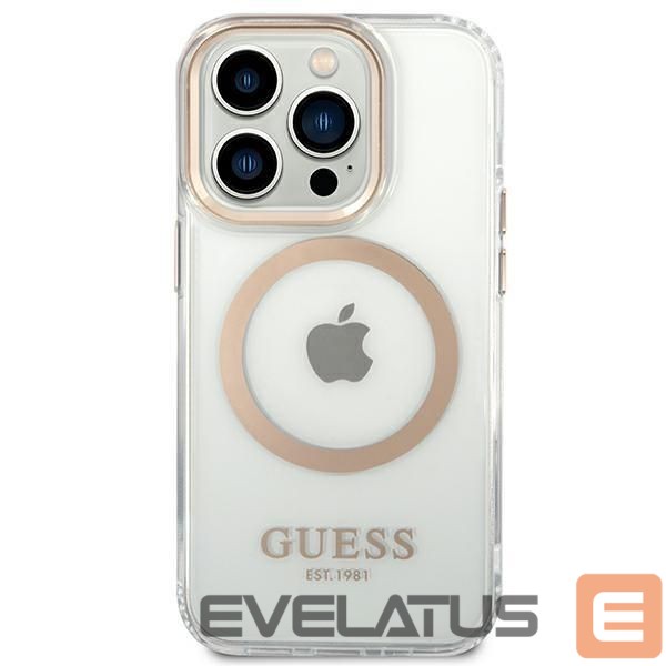 Чехол на заднюю панель Guess Gold || Transparent