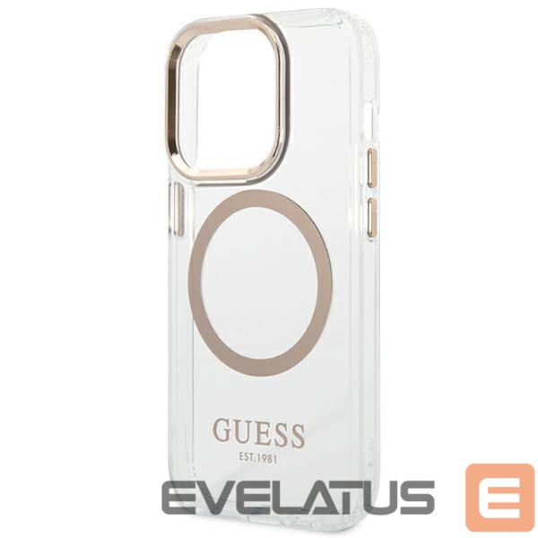 Чехол на заднюю панель Guess Gold || Transparent